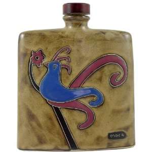     24 Ounce Collectible Liquor Flask Decanter   Abstract Bird Design