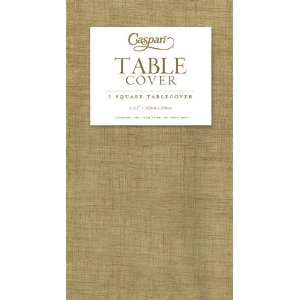  Caspari Paper Linen Square Tablecloth Natural Color 5 x 5 