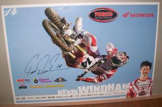 KEVIN WINDHAM*SIGNED*AUTOGRAPHED*POSTER*HONDA*TORCO* #14  