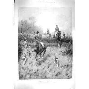   1900 FOX HUNTING HORSES LIGHTERMEN STRIKE FRESH WHARF: Home & Kitchen