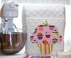 white cakes kitchen aid mixer stand cover pink cupcake pocket