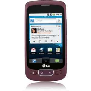 Mobile OPTIMUS T P509 Smartphone   Wi Fi   3.5G   Bar   Burgundy. LG 