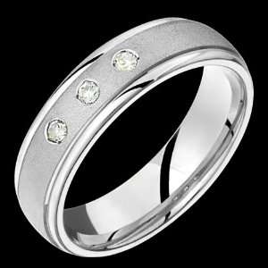  Kalina   Elegant White Gold Ring Wedding Band   Comfort 