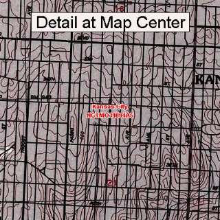 USGS Topographic Quadrangle Map   Kansas City, Missouri 