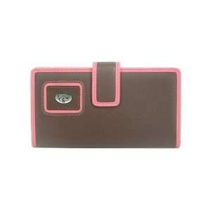  Kansas State Wildcats Brown and Pink Checkbook Wallet 