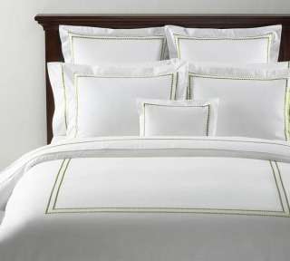   king all white linens pop with style expertly tailored two rows of