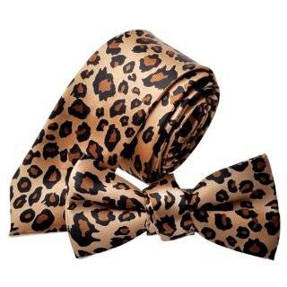  Bowtie Brown Tan Leopard Print Bow Tie: Toys & Games