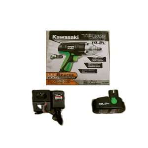  KAWASAKI BLACK 19.2V CORDLESS IMPACT WRENCH With Battery 