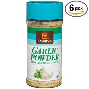 Lawrys Garlic Powder, 5.5 Ounce Plastic Grocery & Gourmet Food