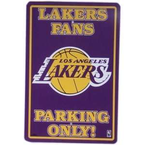    NBA LOS ANGELES LAKERS TEAM LOGO PARKING SIGN: Sports & Outdoors