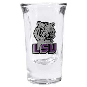 Officially Licensed Collegiate Fluted Glass   LSU Tigers  