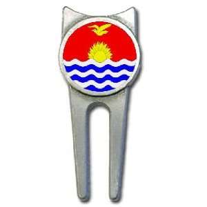  Kiribati flag golf divot tool 