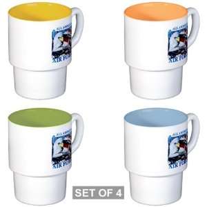  Stackable Coffee Mugs (4) All American Outfitters United 