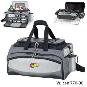   of Kansas Embroidered Vulcan BBQ grill Grey/Black Electronics