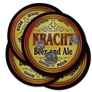  KRACHT Family Name Beer & Ale Coasters 