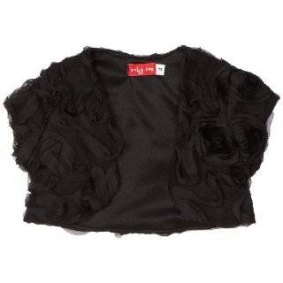 New Swirl Pattern Faux Fur Bolero Jacket Shrug ~ Sizes 2 to 14 Girls 