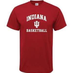   Hoosiers Cardinal Red Basketball Arch T Shirt: Sports & Outdoors