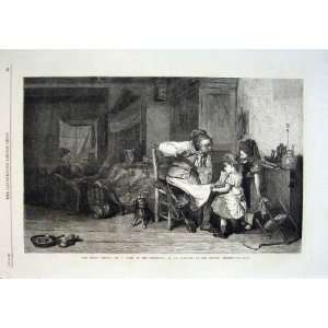   The Music Lesson By Burr Antique Print 1869 Fine Art