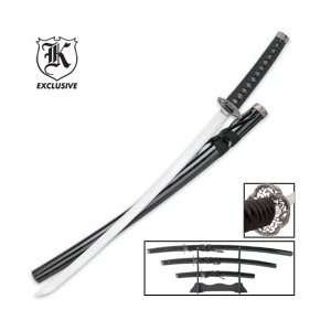  3 Piece Classic Black Samurai Sword Set