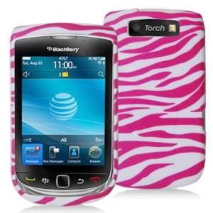   9800 PINK WHITE ZEBRA STRIPES PATTERN CASE Cell Phones & Accessories