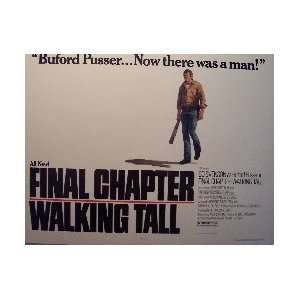  FINAL CHAPTER WALKING TALL (HALF SHEET) Movie Poster 