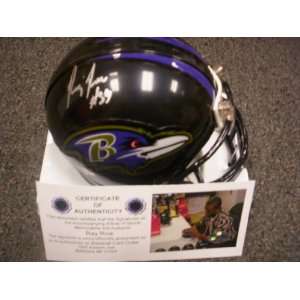  Ray Rice Autographed Mini Helmet: Sports & Outdoors
