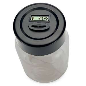  Digital Coin Counting Money Jar Blue: Office Products