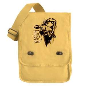   Field Bag Yellow Jesus Let Him Give You A Hand 
