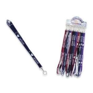  Religious Embroidered Fabric Lanyard Keychain Case Pack 72 