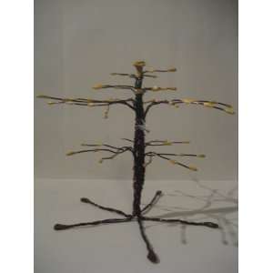 Canary Full Grown Earring Tree Organizer/Brown Tree Display Stand/Ring 