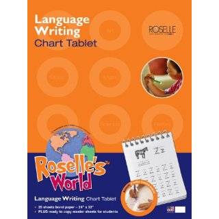 Roselle Academic Spiral Bound Chart Tablet, Ruled for 1.5 Inch 