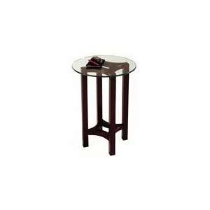   Magnussen Juniper Round Accent Table with Mink Finish