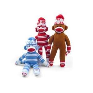  20 Brown Sock Monkey with Winter Hat: Toys & Games