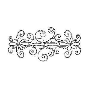    Magenta Cling Stamps   Floral Flourish Arts, Crafts & Sewing