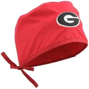  NCAA Georgia Bulldogs Red Scrub Cap: Sports & Outdoors