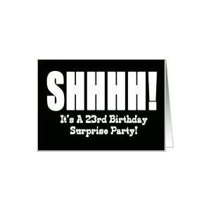  23rd Birthday Surprise Party Invitation Card: Toys & Games