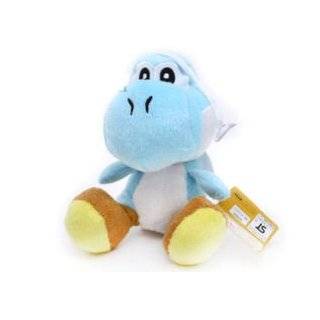 Super Mario Baby Blue Yoshi Plush Doll 6
