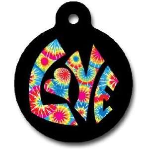  Tie Dye Love   Custom Pet ID Tag for Cats and Dogs   Dog 