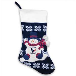 Houston Texans Snowman Knit Stocking 