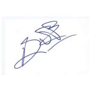  BUFF BAGWELL Signed Index Card In Person 