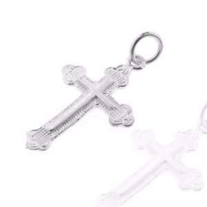 925 Sterling Silver Jewelry, Botonee Cross Charm, Adjustable Fit, Plus 