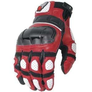  Joe Rocket Mens Supermoto Red and Black Leather motorcycle 