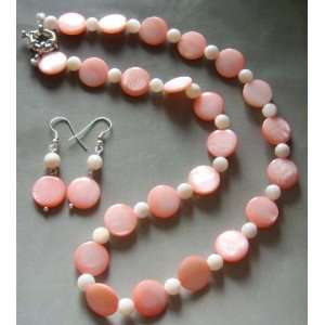  Natural Sea Shell Beads Necklace Earrings 