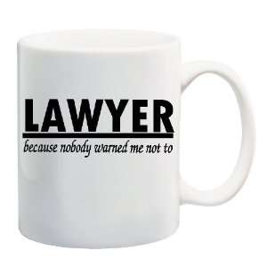  LAWYER BECAUSE NOBODY WARNED ME NOT TO Mug Coffee Cup 11 