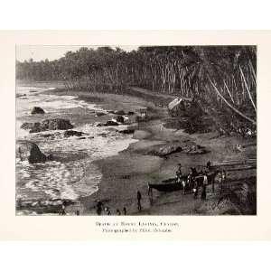   Sri Lanka Landscape Indian Ocean Island   Original Halftone Print