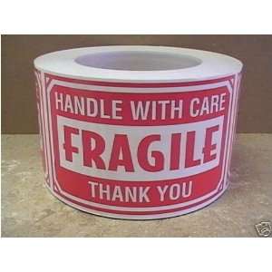   3x5 Fragile Handle with Care Shipping Labels Stickers: Office Products