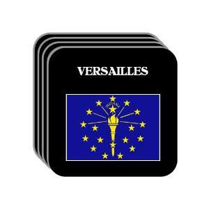  US State Flag   VERSAILLES, Indiana (IN) Set of 4 Mini 