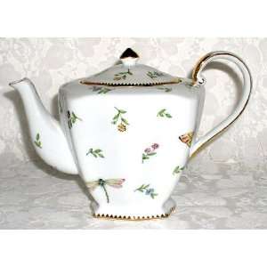  Primavera 6 cup porcelain square teapot