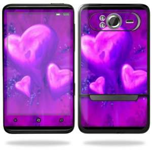   HTC HD7 Cell Phone T Mobile   Purple Heart Cell Phones & Accessories