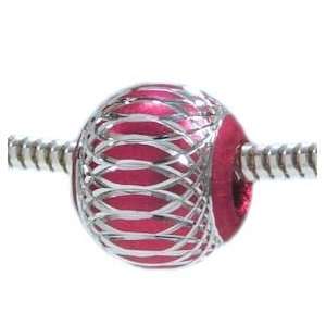    RED Ball Charm Bead for Troll Biagi Pandora Arts, Crafts & Sewing